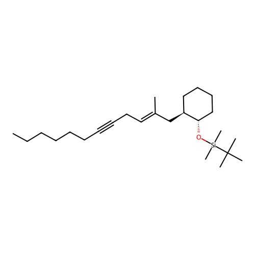 Silane, (1,1-dimethylethyl)dimethyl((2-(2-methyl-2-dodecen-5-ynyl)cyclohexyl)oxy)-, (1alpha,2beta(E))- structure