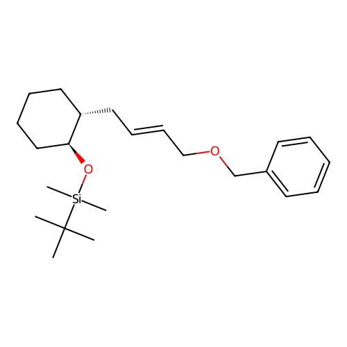 Silane, (1,1-dimethylethyl)dimethyl((2-(4-(phenylmethoxy)-2-butenyl)cyclohexyl)oxy)-, (1alpha,2beta(E))- structure