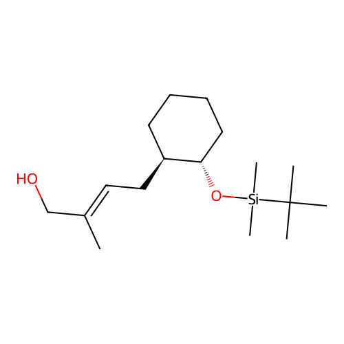 2-Buten-1-ol, 4-(2-(((1,1-dimethylethyl)dimethylsilyl)oxy)cyclohexyl)-2-methyl-, (1alpha(E),2beta)- structure