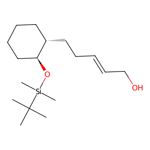 2-Penten-1-ol, 5-(2-(((1,1-dimethylethyl)dimethylsilyl)oxy)cyclohexyl)-, (1alpha(E),2beta)- structure
