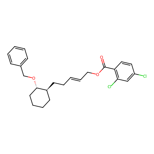 [(E)-5-[(1R,2S)-2-phenylmethoxycyclohexyl]pent-2-enyl] 2,4-dichlorobenzoate structure
