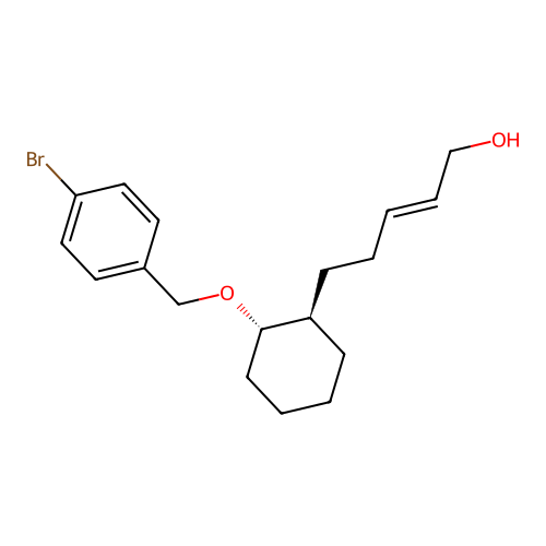 2-Penten-1-ol, 5-(2-((4-bromophenyl)methoxy)cyclohexyl)-, (1alpha(Z),2beta)- structure
