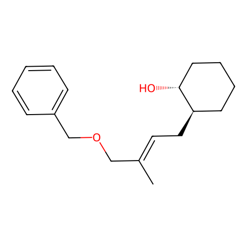 Cyclohexanol, 2-(3-methyl-4-(phenylmethoxy)-2-butenyl)-, (1alpa,2beta(E))- structure