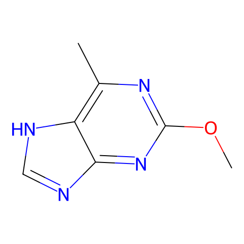 2-Methoxy-6-methyl-9H-purine structure