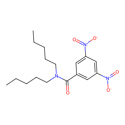 3,5-dinitro-N,N-dipentylbenzamide structure