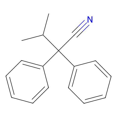 3-Methyl-2,2-diphenylbutanenitrile structure