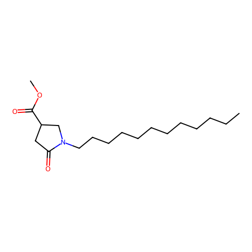 Methyl 1-dodecyl-5-oxopyrrolidine-3-carboxylate structure