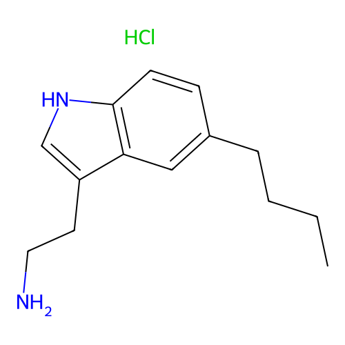 2-(5-butyl-1H-indol-3-yl)ethanamine hydrochloride structure