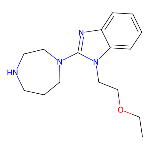 4-(1-(2-Ethoxyethyl)-1H-benzimidazol-2-yl)[1,4]diazepane structure