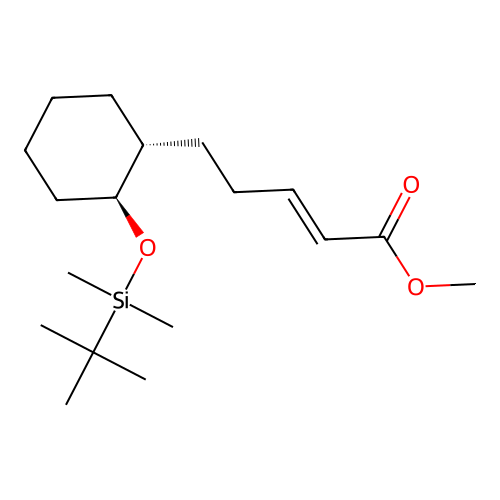 2-Pentenoic acid, 5-(2-(((1,1-dimethylethyl)dimethylsilyl)oxy)cyclohexyl)-, methyl ester, (1alpha(E),2beta)- structure