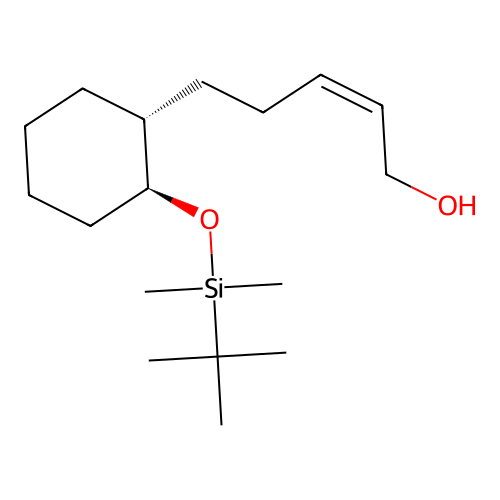 2-Penten-1-ol, 5-(2-(((1,1-dimethylethyl)dimethylsilyl)oxy)cyclohexyl)-, methyl ester, (1alpha(Z),2beta)- structure