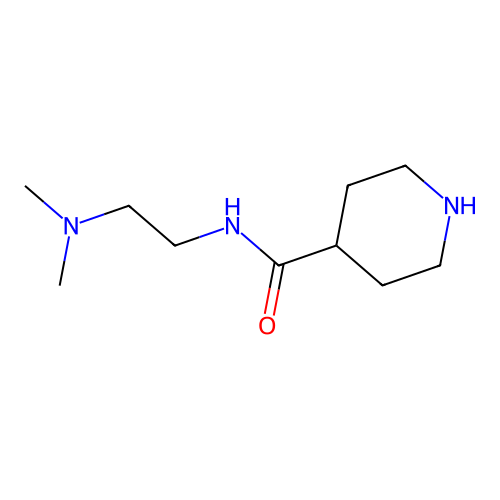 n-[2-(Dimethylamino)ethyl]piperidine-4-carboxamide structure