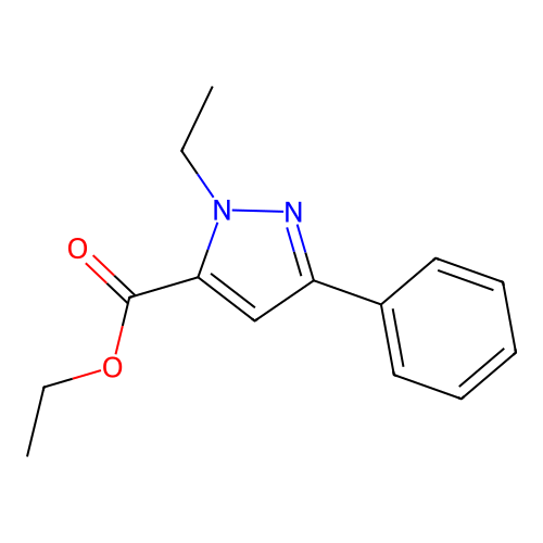 Ethyl 1-Ethyl-3-phenyl-1H-pyrazole-5-carboxylate structure