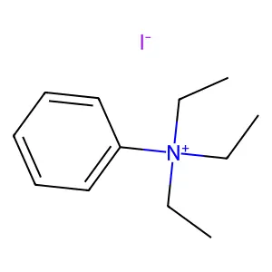 Benzenaminium, N,N,N-triethyl-, iodide (1:1) structure