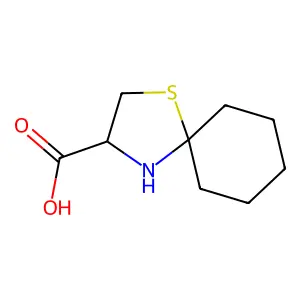 (2R)-4-thia-1-azaspiro[4.5]decane-2-carboxylic acid structure