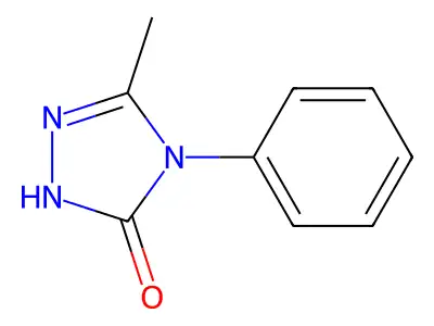 5-Methyl-4-phenyl-2,4-dihydro-3H-1,2,4-triazol-3-one structure