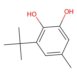 3-(1,1-Dimethylethyl)-5-methyl-1,2-benzenediol structure