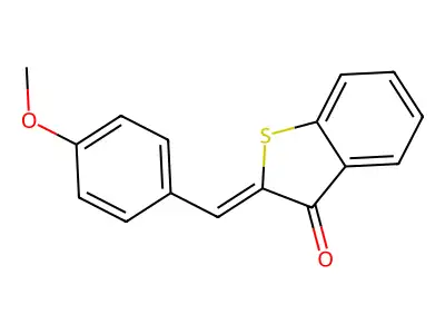 Benzo[b]thiophen-3(2H)-one, 2-[(4-methoxyphenyl)methylene]-, (2Z)- structure