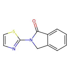 2,3-Dihydro-2-(2-thiazolyl)-1H-isoindol-1-one structure