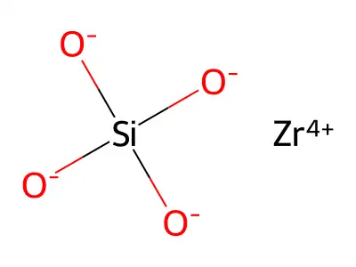 矽酸鋯 structure