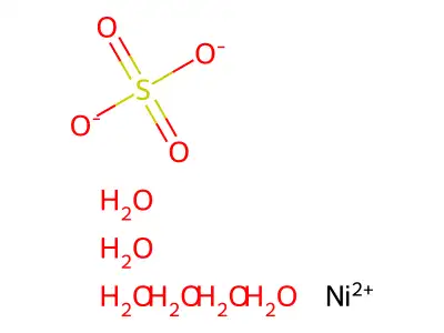 Nickel sulfate hexahydrate structure