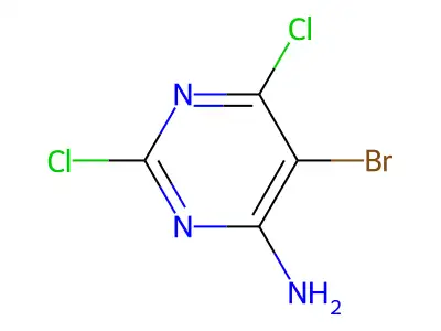 5-Bromo-2,6-dichloropyrimidin-4-amine structure