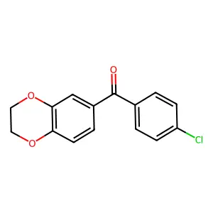 4-Chloro-3',4'-(ethylenedioxy)benzophenone structure