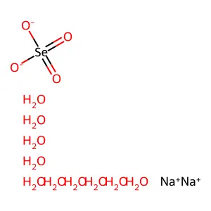 Selenic Acid, Disodium Salt, Decahydrate structure