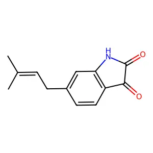 6-(3'-Methylbuten-2'-yl)isatin structure