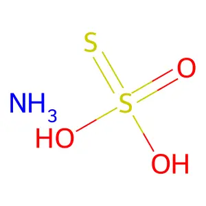 硫代硫酸铵(1:1) structure