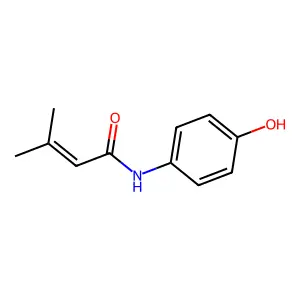 Crotonanilide, 4'-hydroxy-3-methyl- structure