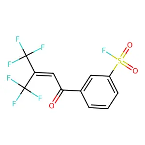 Crotonophenone, 3'-fluorosulfonyl-4,4,4-trifluoro-3-trifluoromethyl- structure