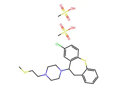 1-(8-Chloro-10,11-dihydrodibenzo(b,f)thiepin-10-yl)-4-(2-(methylthio)ethyl)piperazine structure