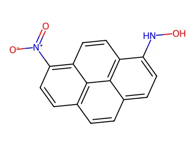 1-Pyrenamine, N-hydroxy-8-nitro- structure
