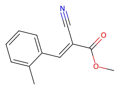 2-Propenoic acid, 2-cyano-3-(2-methylphenyl)-, methyl ester structure