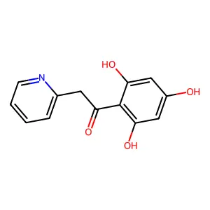 Ethanone, 2-(2-pyridinyl)-1-(2,4,6-trihydroxyphenyl)- structure