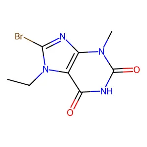8-Bromo-7-ethyl-3-methylpurine-2,6-dione structure
