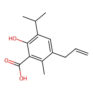 6-烯丙基-3-羟基对伞花烃-2-甲酸 structure