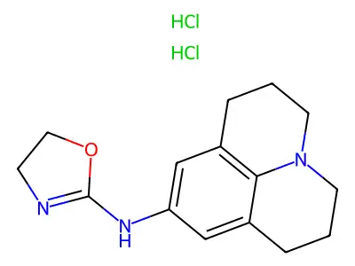 2-(9-Julolidinylamino-2-oxazoline) dihydrochloride structure