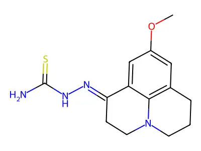 1-Keto-9-methoxyjulolidine thiosemicarbazone structure