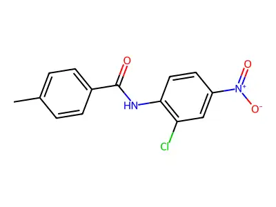 N-(2-chloro-4-nitrophenyl)-4-methylbenzamide structure