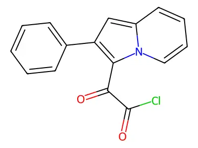 2-oxo-2-(2-phenylindolizin-3-yl)acetyl Chloride structure