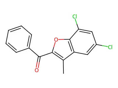 (5,7-Dichloro-3-methyl-1-benzofuran-2-yl)(phenyl)methanone structure
