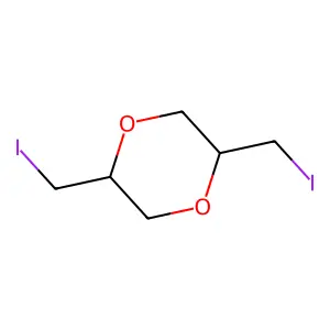2,5-Bis(iodomethyl)-1,4-dioxane structure