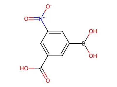 3-(Dihydroxyboranyl)-5-nitrobenzoic acid structure