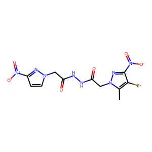 C11H11BrN8O6 structure