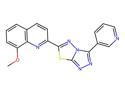2-((3-Benzyl-3H-[1,2,3]triazolo[4,5-d]pyrimidin-7-yl)thio)benzo[d]oxazole structure