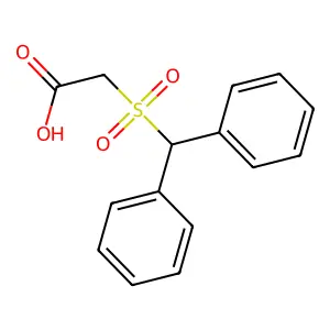 2-Benzhydrylsulfonylacetic acid structure