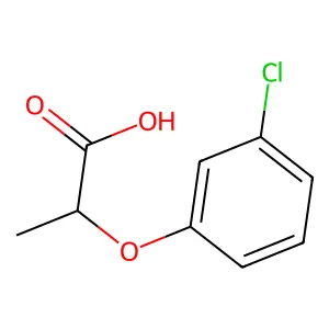 (±)-2-(3-氯苯氧基)丙酸 structure