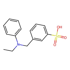 3-((Ethylphenylamino)methyl)benzenesulfonic acid structure